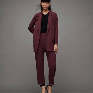 AllSaints: Aleida Suit (Burgundy) Size 6
